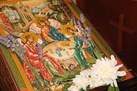 Божественная литургия в день Святой Троицы
									
											
						Троицкая родительская суббота
									
											
						Состоялась защита магистерской диссертации по богословию в институте св. Иоанна Дамаскина студентки, направленной Русской Православной Церковью по программе студенческого обмена