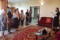 Водосвятный молебен с акафистом свт. Николаю отслужен на Подворье в Бсалиме