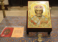 Молебен свт. Николаю и св.вмч. Параскеве
									
											
						Успение Пресвятой Владычицы нашей Богородицы и Приснодевы Марии
									
											
						Божественная литургия в Неделю 10-ю по Пятидесятнице
									
											
						Преображение Господа Бога и Спаса нашего Иисуса Христа
									
											
						Божественнaя литургия в Неделю 9-ю по Пятидесятнице
									
											
						Божественная литургия в Неделю 8-ю по Пятидесятнице
									
											
						Божественная литургия в день памяти св. вмч. Пантелеимона
									
											
						 Божественная литургия в Неделю 7-ю по Пятидесятнице
									
											
						Божественная литургия в Неделю 6-ю по Пятидесятнице