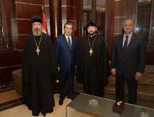 Заместитель председателя Отдела внешних церковных связей архиепископ Владикавказский и Аланский Леонид был принят вице-спикером палаты депутатов ливанского парламента Э.Ферзли
									
											
						Начался визит в Ливан заместителя председателя Отдела внешних церковных связей архиепископа Владикавказского и Аланского Леонида
									
											
						Неделя 6-я по Пасхе, о слепом
									
											
						Божественная литургия в четверг 5-й Седмицы по Пасхе
									
											
						Митрополит Гор Ливанских Силуан поздравил настоятеля с 75-летием основания Подворья Русской Православной Церкви в Ливане
									
											
						Неделя 5-я по Пасхе, о самаряныне
									
											
						Водосвятный молебен и детский крестный ход. Поездка в Марж Баскинта
									
											
						Божественная литургия в день памяти святых равноапостольных Кирилла и Мефодия. День Тезоименитства Святейшего Патриарха Московского и всея Руси Кирилла